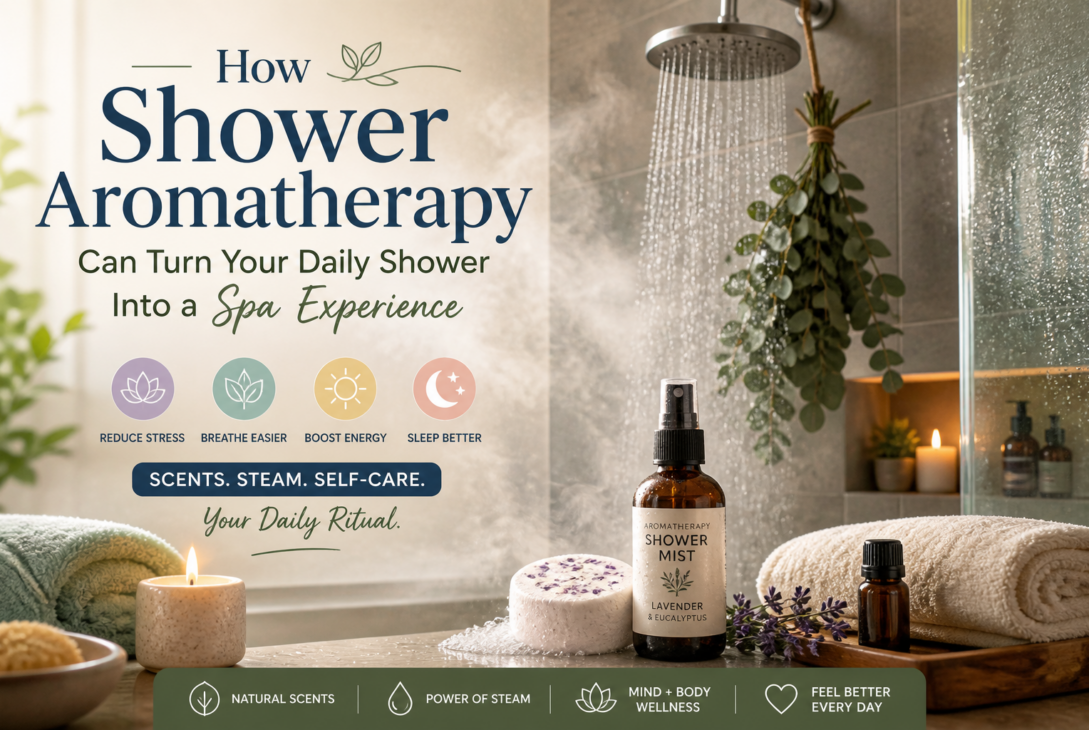 Relax and rejuvenate in aromatherapy shower