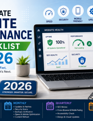 Website maintenance checklist for 2026