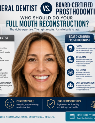 General dentist vs prosthodontist: Smile transformation