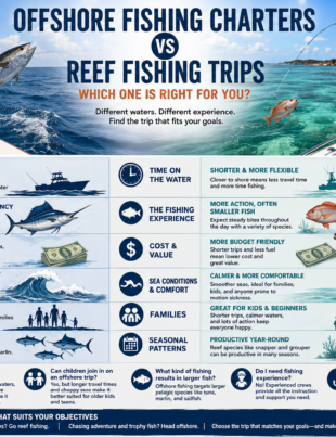 Offshore vs reef fishing comparison
