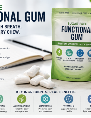 Functional gum for everyday wellness