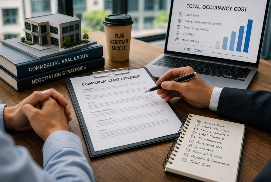 Commercial Lease Negotiation Desk