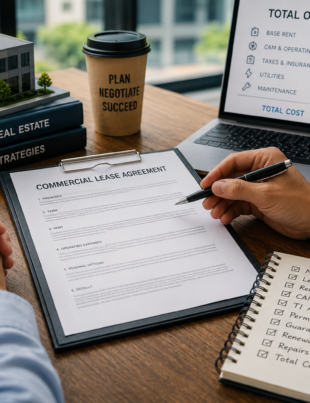 Commercial Lease Negotiation Desk
