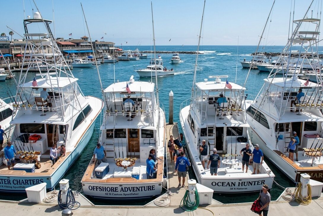 Charter fishing boats