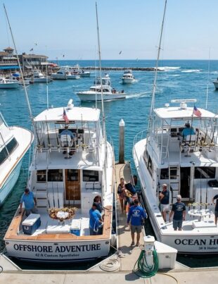 Charter fishing boats